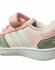 Adidas scarpa da ginnastica da bambina con strappo Hoops 2.0 CMF I FY9453 rosa grigio