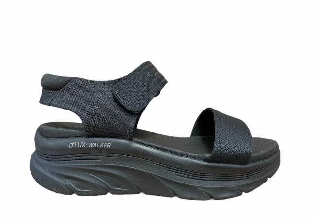 Skechers sandalo da donna D&#39;Lux Walker New Block 119226/BBK nero