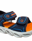 Skechers solder for children with Lights Hypno Splash 90522L/NVOR blue-orange