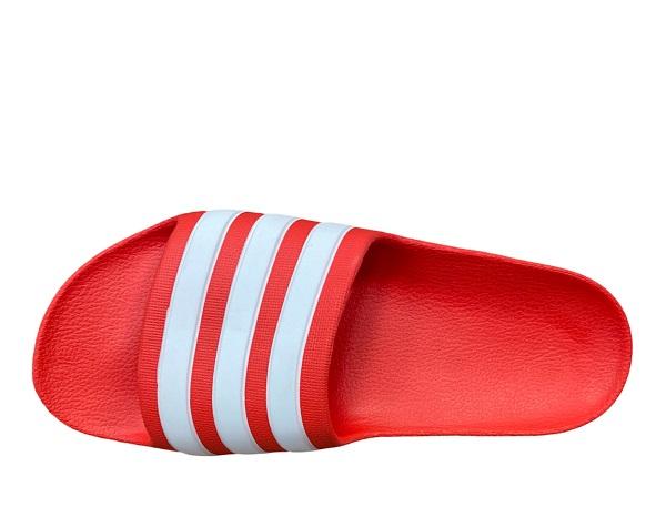 Adidas swimming pool or sea slipper for children Adilette Aqua K FY8066 red-white