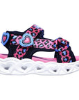 Skechers girl's sandal with lights Lights Heart Sandal Savvy Cat 302090N/HPBL pink-blue