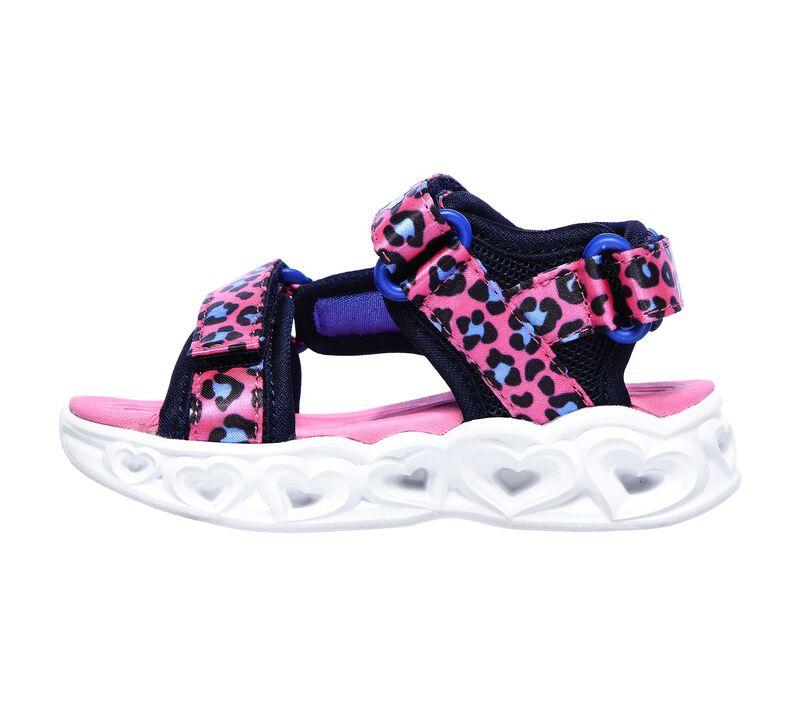 Skechers girl&#39;s sandal with lights Lights Heart Sandal Savvy Cat 302090N/HPBL pink-blue