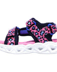 Skechers girl's sandal with lights Lights Heart Sandal Savvy Cat 302090N/HPBL pink-blue