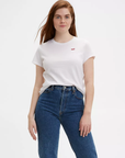Levi's maglietta manica corta da donna Logo Piccolo 391850006 bianco