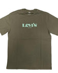 Levi's T-shirt in cotone da uomo 1873 161430295 verde militare