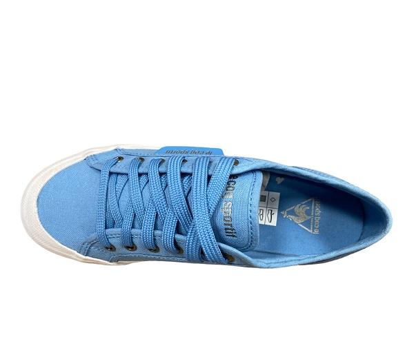 Le Coq Sportif scarpa sneakers in tela da adulto Deauville Plus 1411202 blu persiano