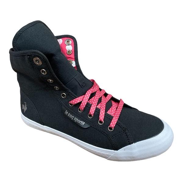 Le Coq Sportif women&#39;s sneakers shoe Deuville Plus 1311261 black fuchsia