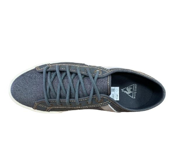 Le Coq Sportif scarpa sneakers in tela e pelle da uomo Saint Malo 2 1411285 grigio scuro