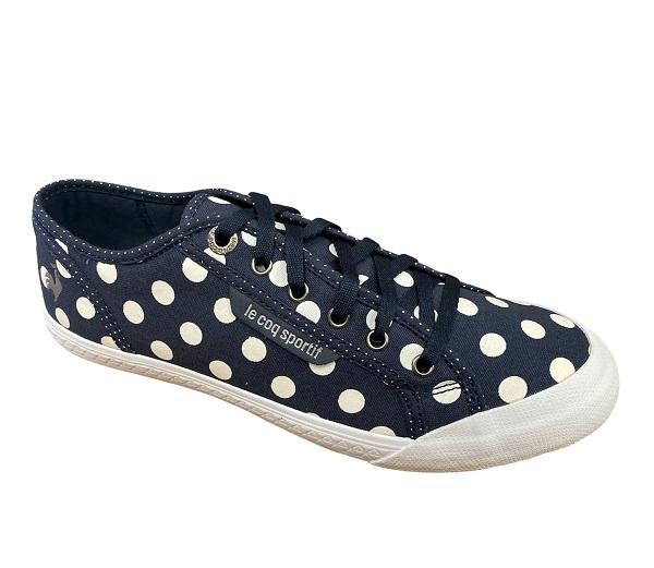 Le Coq Sportif women&#39;s sneakers shoe in Deuville Plus canvas 1311256 blue