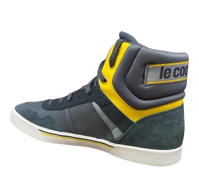 Le Coq Sportif scarpa sneakers da uomo Lecourbe M 3 1321256 grigio-giallo