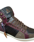Le Coq Sportif scarpa sneakers da uomo alta Perpignan Burnished 1420713 mostarda