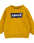 Levi's Kids Felpa da bambino Batwing Screenprint Hoodie 6E9079 Y0L giallo oro