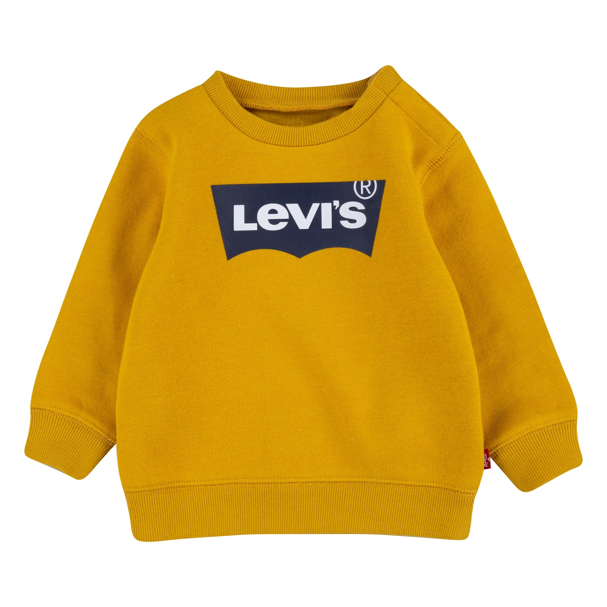 Levi&#39;s Kids Batwing children&#39;s crewneck sweatshirt 9E8778 Y0L yellow gold