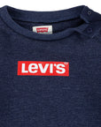 Levi's Kids Crew Jogger Sweatshirt 6ED649 B5S peacoat heather