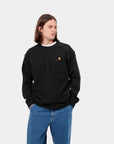 Carhartt American Script men's crewneck sweatshirt I025475 black