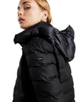 Refrigiwear giacca piumino con cappuccio da donna Grace W06300 XT3696 G06000 nero