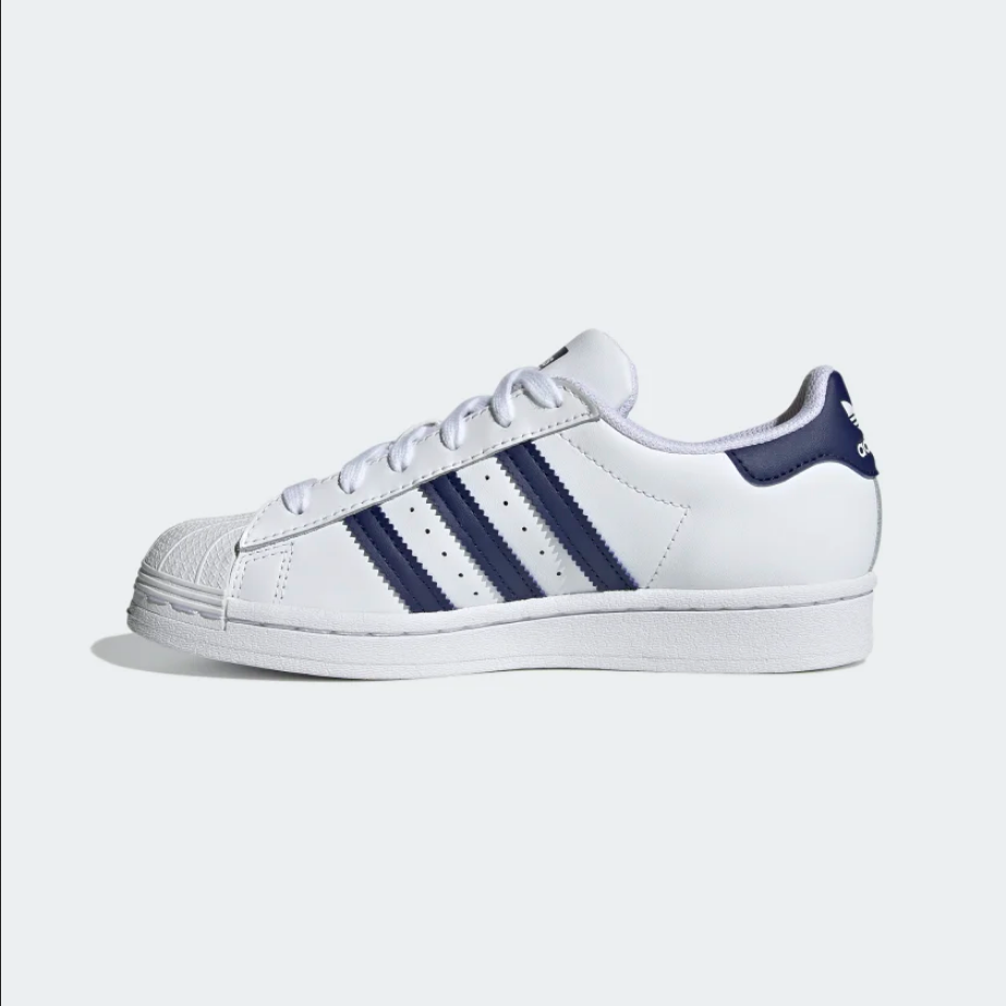 Adidas Originals scarpa sneakers da ragazzi Superstar GZ9096 bianco blu chiaro