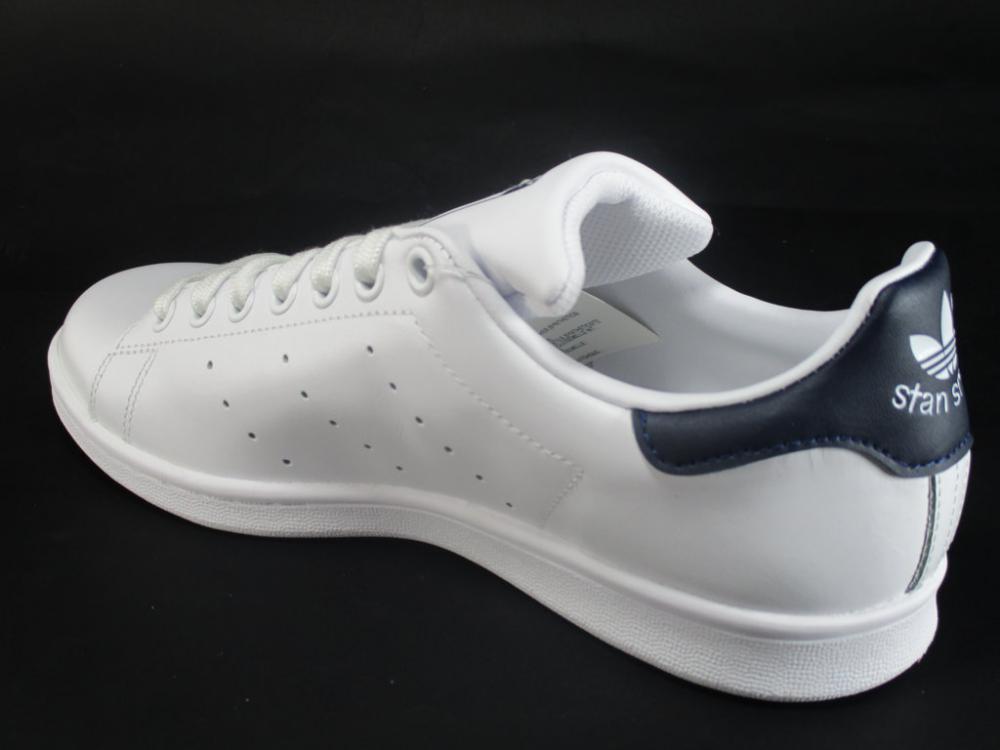 Suola in gomma Adidas Originals Stan Smith M20325 bianco blu tallone