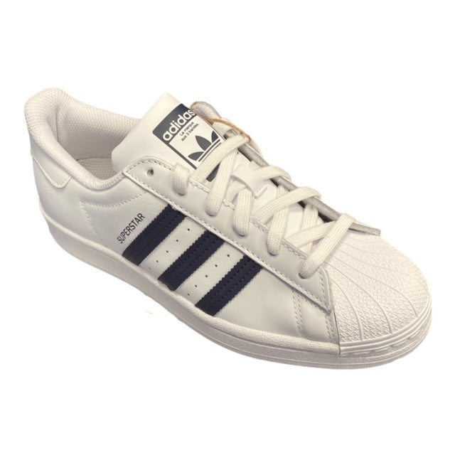 Adidas Originals scarpa sneakers da ragazzi Superstar GY3358 bianco-blu 1