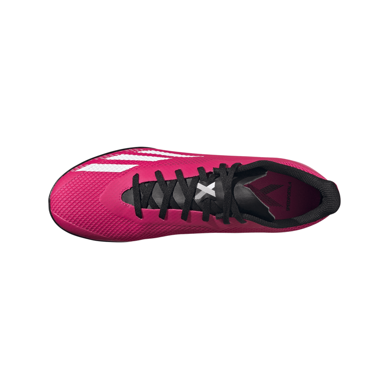 Adidas scarpa da calcetto unisex X Speedportal.4 TF GZ2445 rosa shock- bianco-nero tomaia