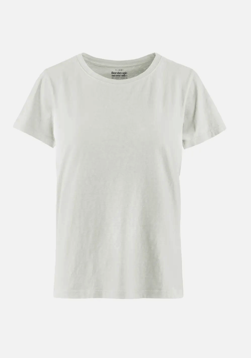 Bomboogie T-shirt da donna girocollo manica corta TW7357TJSNS 01 off white