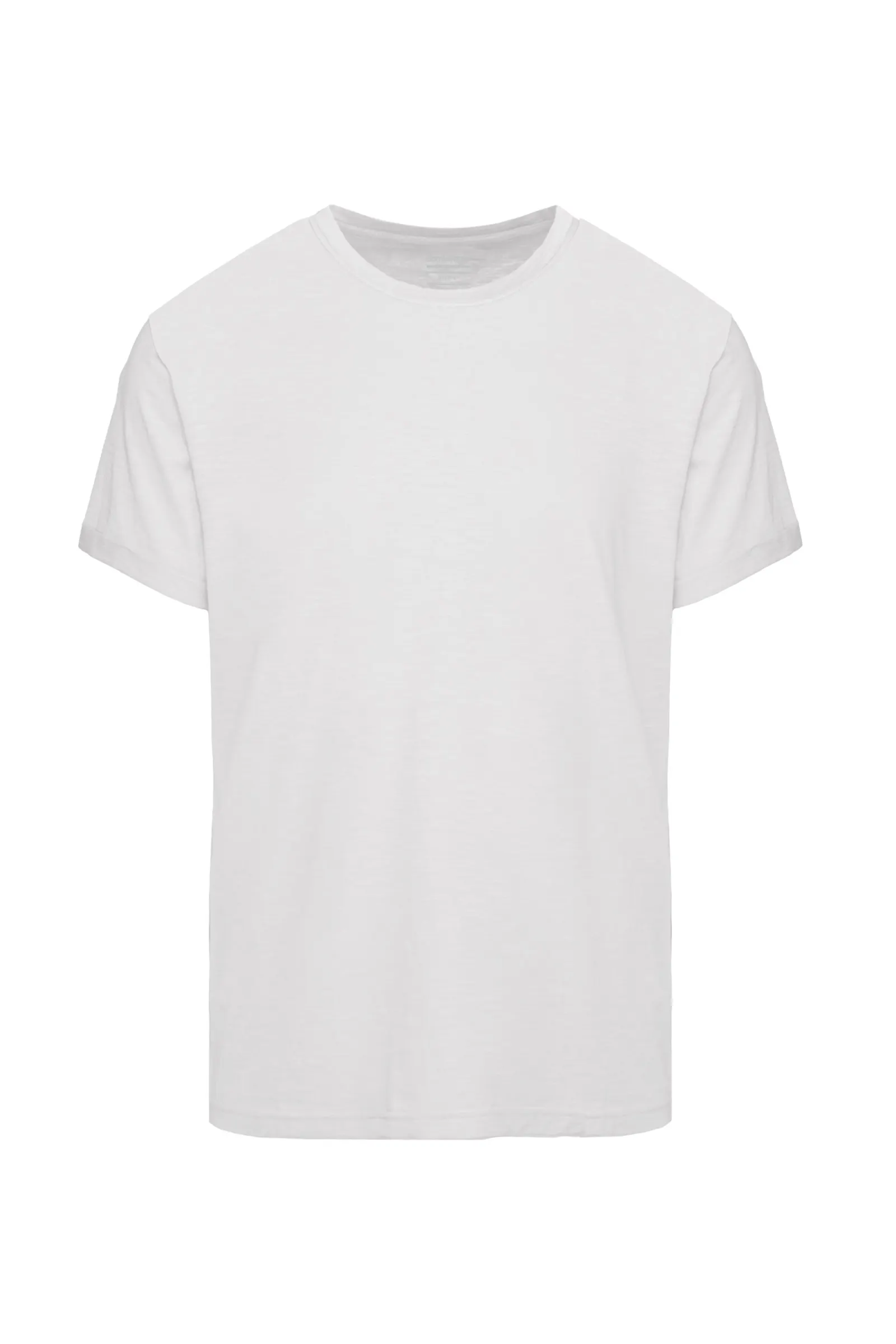 Bomboogie T-shirt girocollo da uomo in cotone fiammato TM7903TJSSG 00 optical white