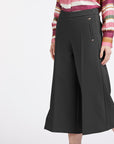 CafèNoir Women's Coulotte trousers with Rivets C7JP0085 N001 black