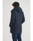 Canadian Parka for men with zip pockets and hood City CN.G221352/DKNAV dark blue 