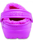 Crocs Classic Lined Clog girl's sabot slipper 203506-6qq electric pink