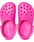 Crocs sandalo da donna Classic Sabot 10001-6QQ rosa elettrico