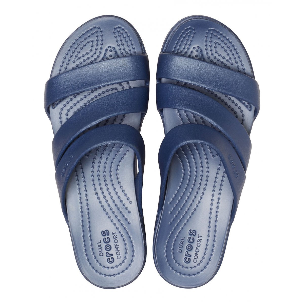 Crocs women&#39;s sandal with heel lift Monterey Wedge 206304-410 blue