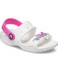 Crocs sandalo da bambina Classic Embellished Sandal Toddler 207803-100 bianco