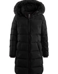 Bomboogie Down Jacket with Fur Hood Edge CW632PTMNQ 90 black