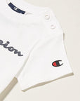 Champion 3T-shirt da infant manica corta Legacy American Classic Logo 305974 WW001 bianco-grigio-blu