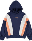 Levi's Colorblock Hoddy girls' hoodie 4ED498-B4M blue