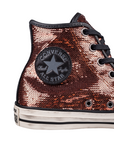 Converse women's sneakers shoe with payette Distressed 559039C bronze