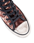 Converse women's sneakers shoe with payette Distressed 559039C bronze