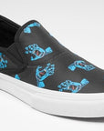 Emerica scarpa sneakers da adulti Wino G6 Slip-On X Santa Cruz 6107000242 448 blu nero bianco