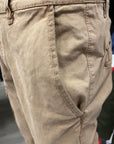 Trez Men's trousers with pockets Prysco Cav M44445 119 tobacco