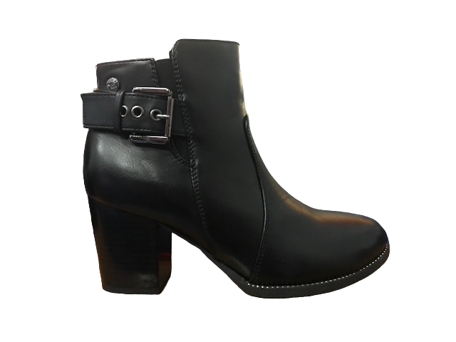 Xti women&#39;s heeled shoe Botin 48402N black