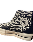 Converse Chuck Taylor All Star Lift HI women's high wedge sneaker shoe A03713C black beige
