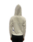 Champion Girl's sweatshirt with hood and side print 404513 WW001 white