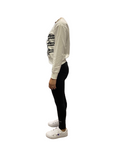 Champion Tuta da ragazza Felpa e Legging 404497 WW001 WHT/NBK white-black