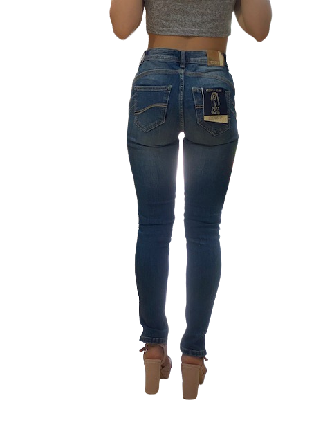 Yes Zee Women&#39;s jeans trousers 5 pockets jeggings P377W205 J712 super stone