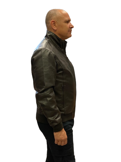 Censured Men&#39;s Jacket in faux leather JMWHAMT PMA 14 dark brown