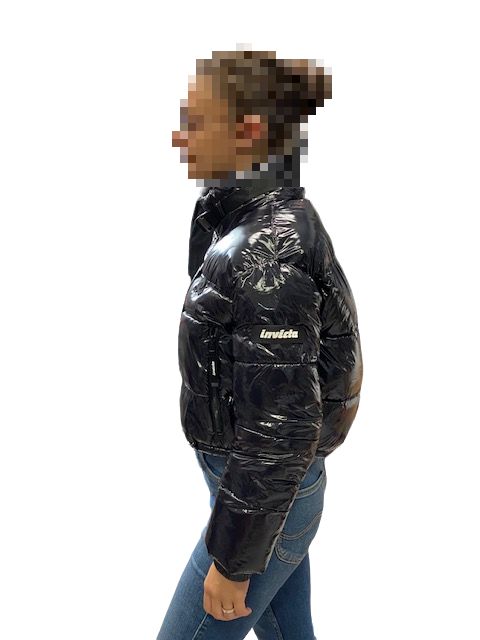 Invicta Short shiny winter women&#39;s jacket 4431913/D black