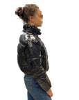 Invicta Short shiny winter women's jacket 4431913/D black