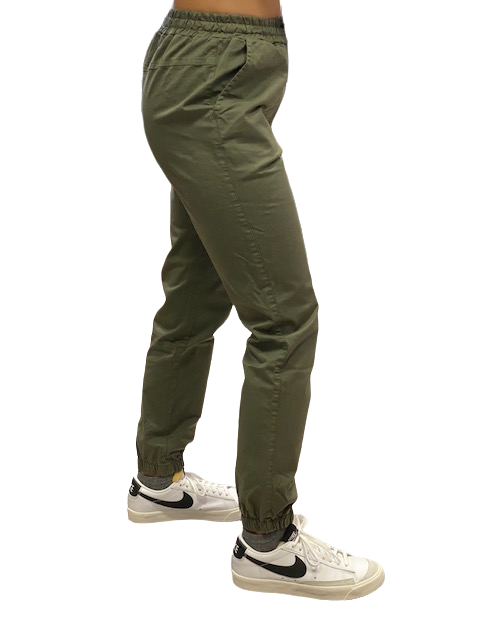 Hangar93 Pantalone militare in cotone con 1 tasca laterale Z2641J MIL02 verde army