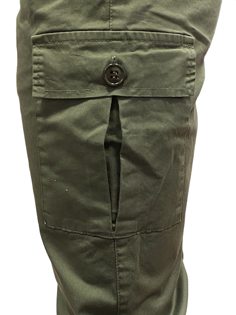 Hangar93 Military cotton trousers with 1 side pocket Z2641J MIL02 army green