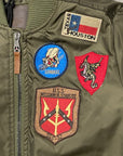 Top Gun bomber jacket for adults Hollywood 51678 52387 146 military green